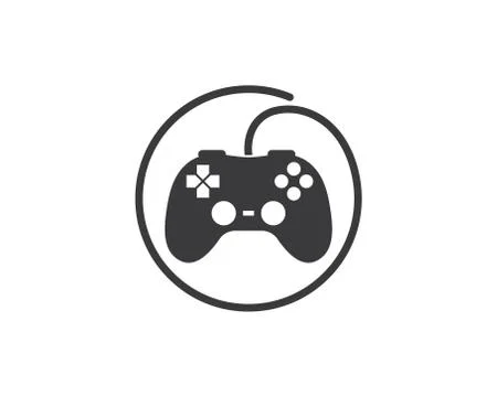 Video game controller logo icon vector illustration Illustrazione stock