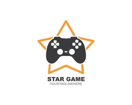 Video game controller logo icon vector illustration 스톡 일러스트