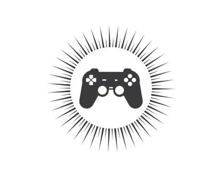Video game controller logo icon vector illustration Illustrazione stock