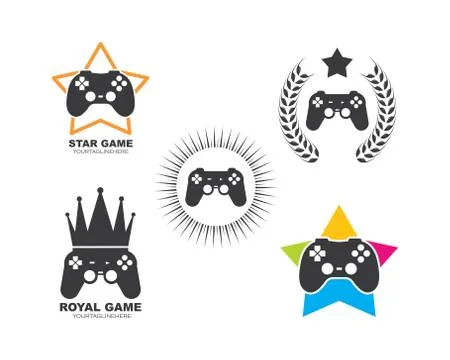 Video game controller logo icon vector illustration 스톡 일러스트