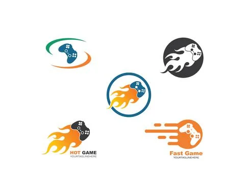 Video game controller logo icon vector illustration Illustrazione stock