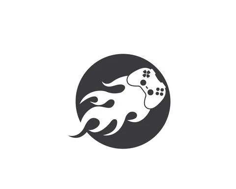 Video game controller logo icon vector illustration Illustrazione stock