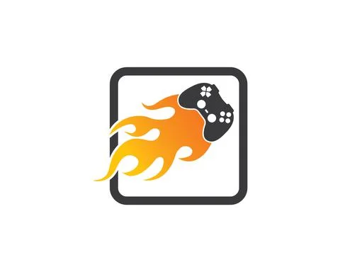 Video game controller logo icon vector illustration 스톡 일러스트