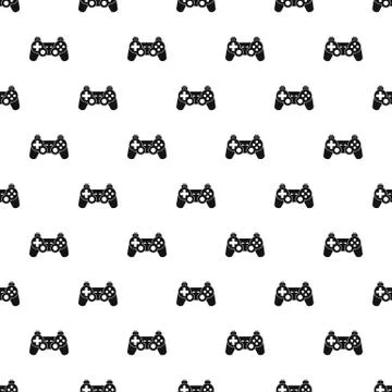 Video game controller pattern, simple style イラスト素材