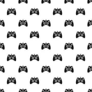 Video game controller pattern, simple style 스톡 일러스트