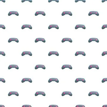Video game controller repeat pattern for gaming background Stock Illustration
