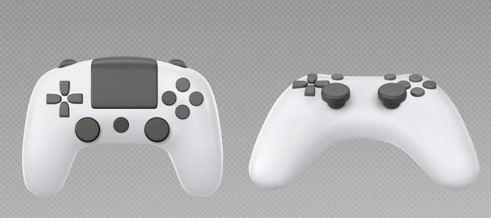 Video game controller set Stock Illustration