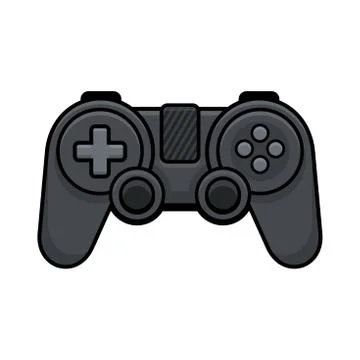 Video Game Controller on White Background. Gamepad Icon. Vector Illustrazione stock