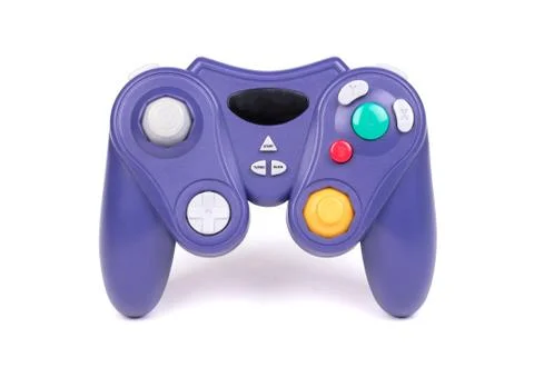 Video game controller on white background Stock Photos