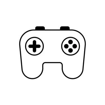 Video game controllers for playing device. Computer joypad flat pictures Stock Illustration