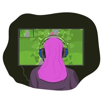 Video game ctreamer Stock Illustration