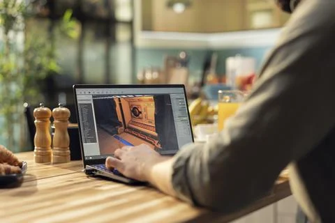 Video game developer, testing game experience, programming game mechanics 스톡 사진