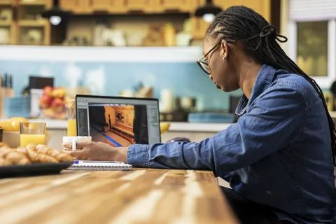 Video game developer testing lobby experience and programming mechanics Stock Photos