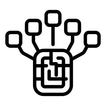 Video game development icon outline vector. Online gaming system 스톡 일러스트