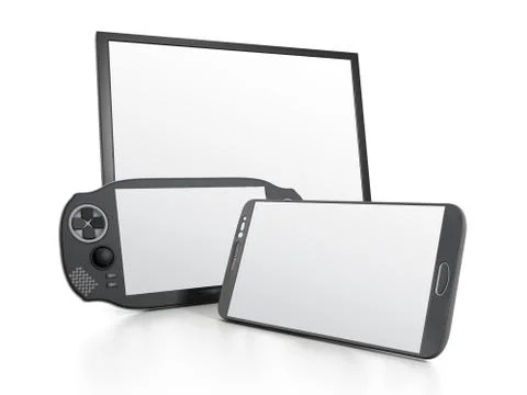Video game devices Stock Illustration