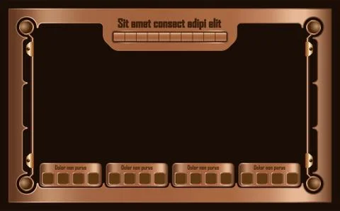 Video game elements Stock Illustration