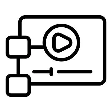 Video game icon outline vector. Videogame interface Ilustração Stock