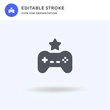 Video Game icon vector, filled flat sign, solid pictogram isolated on white Illustrazione stock