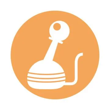 Video game joystick control handle icon イラスト素材