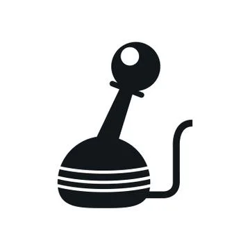 Video game joystick control handle icon イラスト素材