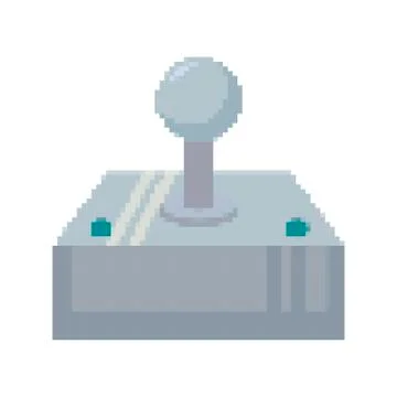 Video game joystick control pixelate icon Stock Illustration