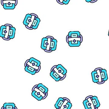 Video game level award vector seamless pattern Illustrazione stock