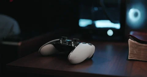 Video game live streamer’s hands using a controller Stock Footage 306199655