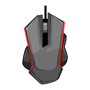 Video game mouse cartoon vector illustration Stock Illustration