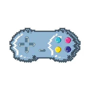 Video game pixelated control Stock Illustration