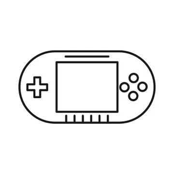 Video game portable device icon Stock Illustration