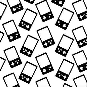 Video game portable pattern 스톡 일러스트