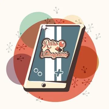 Video game retro device Stock Illustration