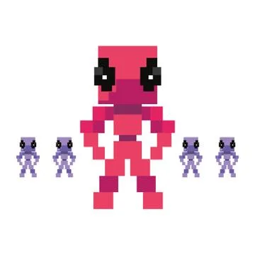Video game retro Stock Illustration