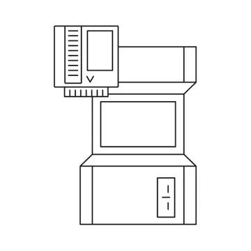 Video game retro machine icon 스톡 일러스트