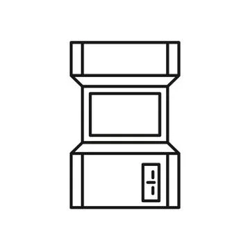 Video game retro machine icon Stock Illustration