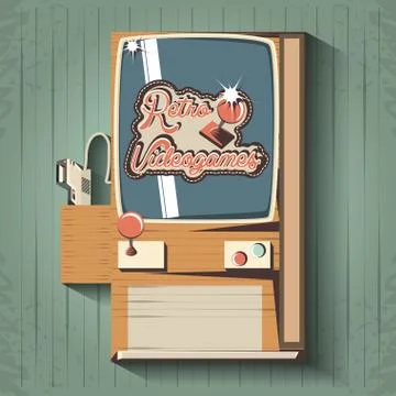 Video game retro machine Stock Illustration