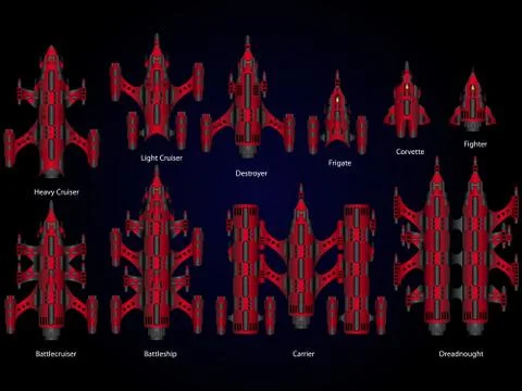 Video game space ship イラスト素材