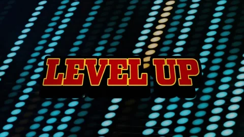 This video game text features an alpha channel for transparency Stock Footage 329968308