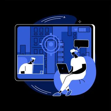 Video game walkthrough abstract concept vector illustration. Ilustración de archivo
