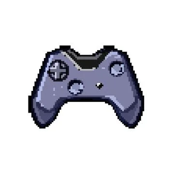 Video gamepad pixel art vector illustration Stock Illustration