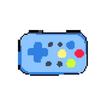 Video gamepad pixel art vector illustration Illustrazione stock