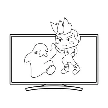 Video games design Stock Illustration