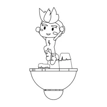 Video games design Stock Illustration