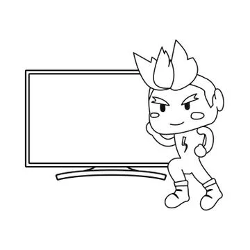 Video games design Stock Illustration