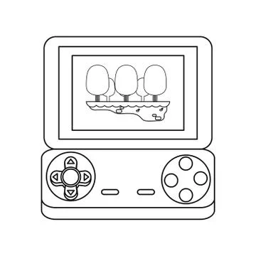Video games design Stock Illustration