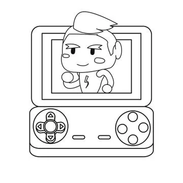 Video games design Stock Illustration
