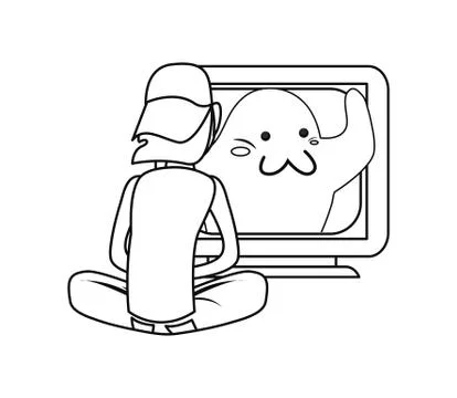 Video games design Stock Illustration
