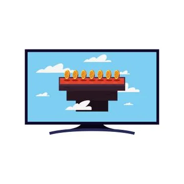 Video games design Illustrazione stock
