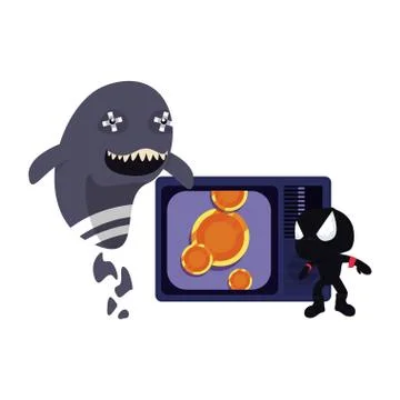 Video games design Stock Illustration