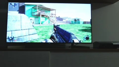 Video games playing time lapse at home Stock-Footage 98438606